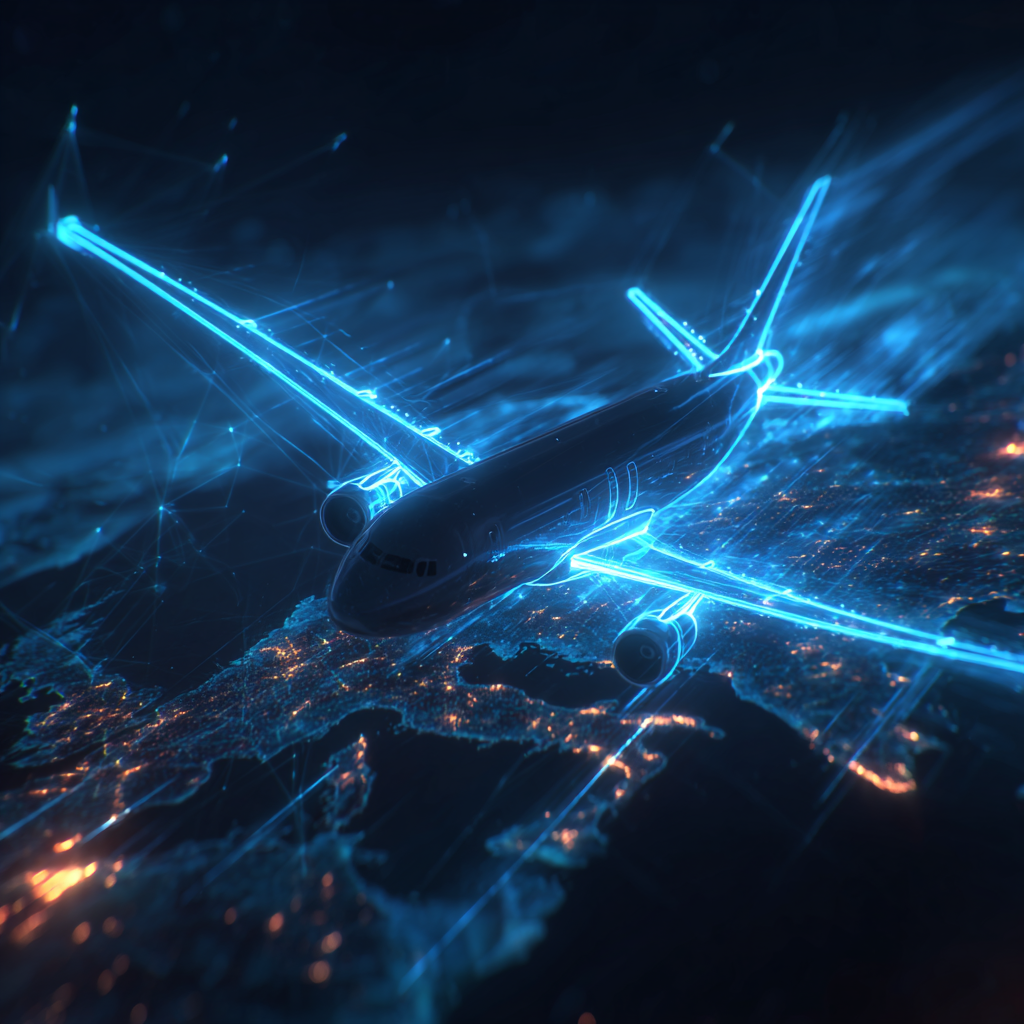 Caminhão azul com luz lateral